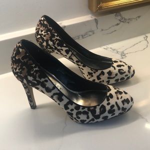 White House Black Market Leopard Heels